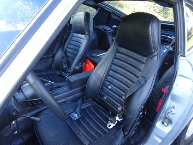 The interior of a 1971 Datsun 240Z owned by Victor...