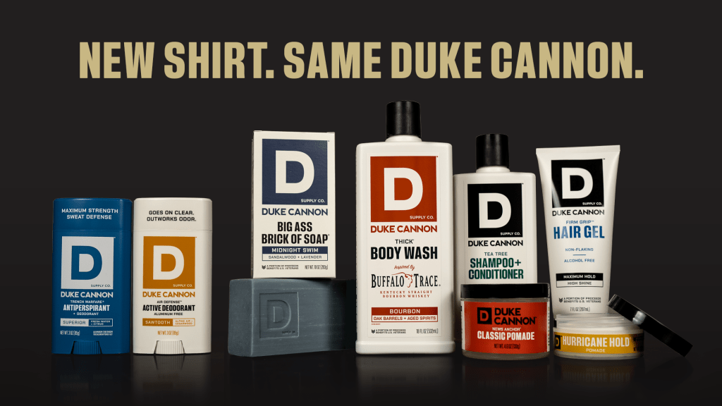 Duke Cannon packaging