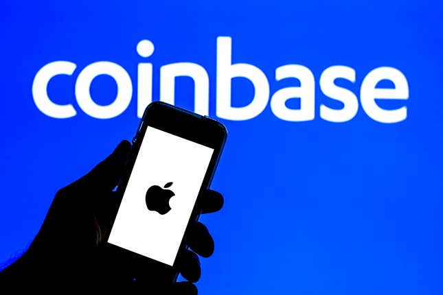 Image for article titled Now you can buy crypto from Coinbase using Apple Pay