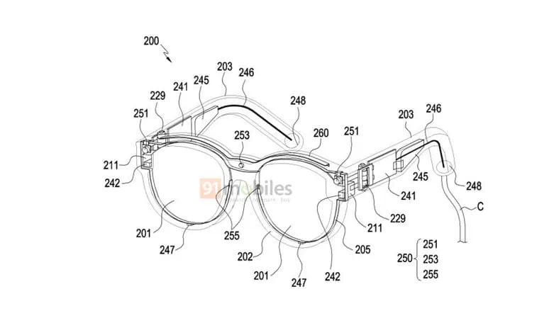 samsung smart glasses patent 91mobiles