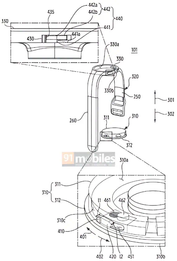 Samsung detachable strap watch patent