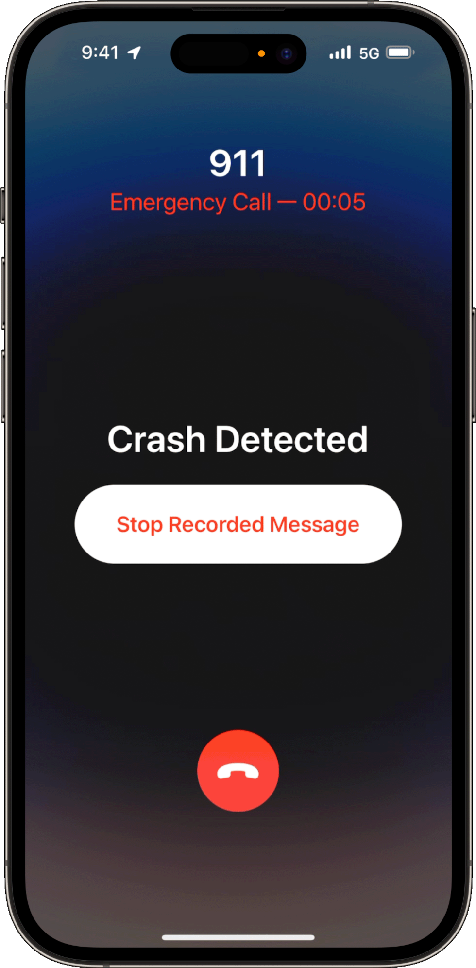 iPhone 14 and newer Apple Watch Crash Detection feature.