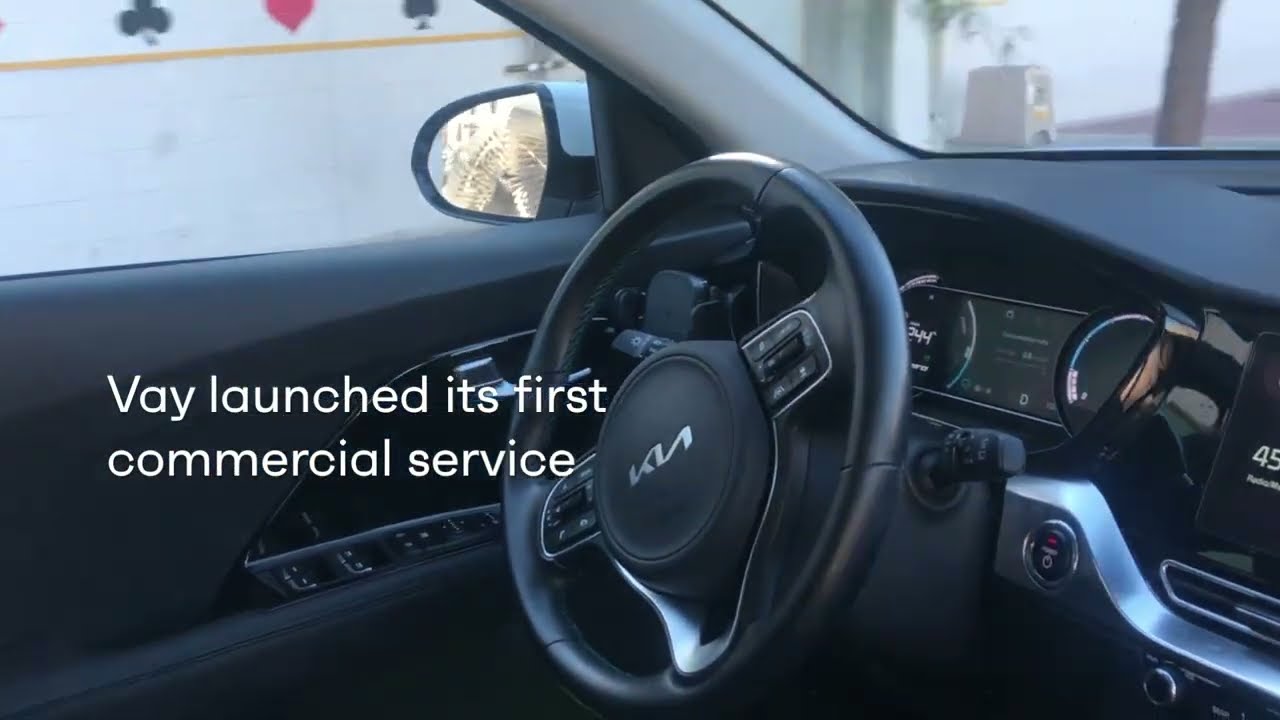 Vay launches commercial driverless mobility service with remotely driven cars in Las Vegas, Nevada - YouTube