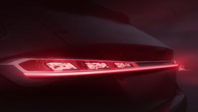 The OLED taillights of Audi's 2025 A5