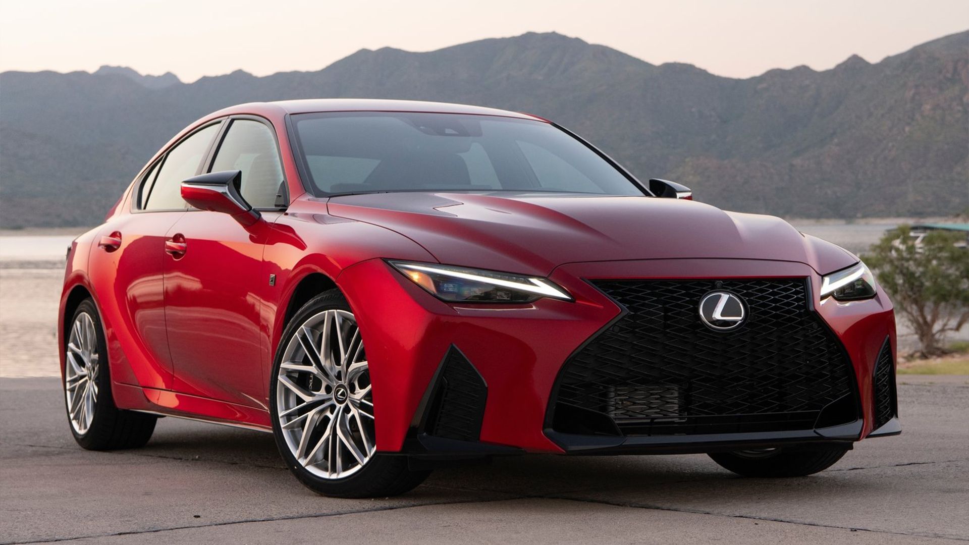 2024 red Lexus IS500 F-Sport Performance 