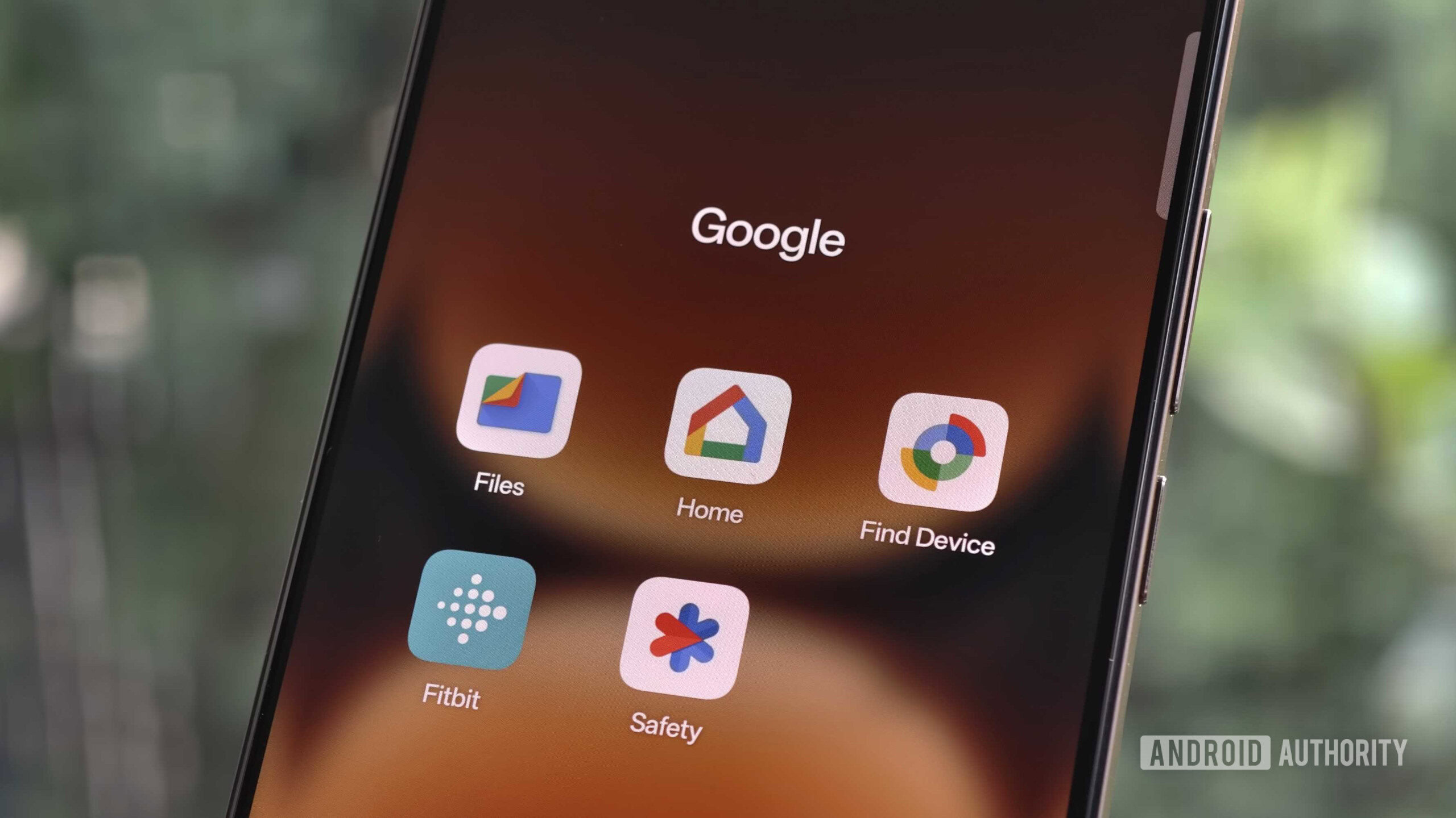 A Realme GT7 Pro showing the Fitbit app in the Google apps folder.