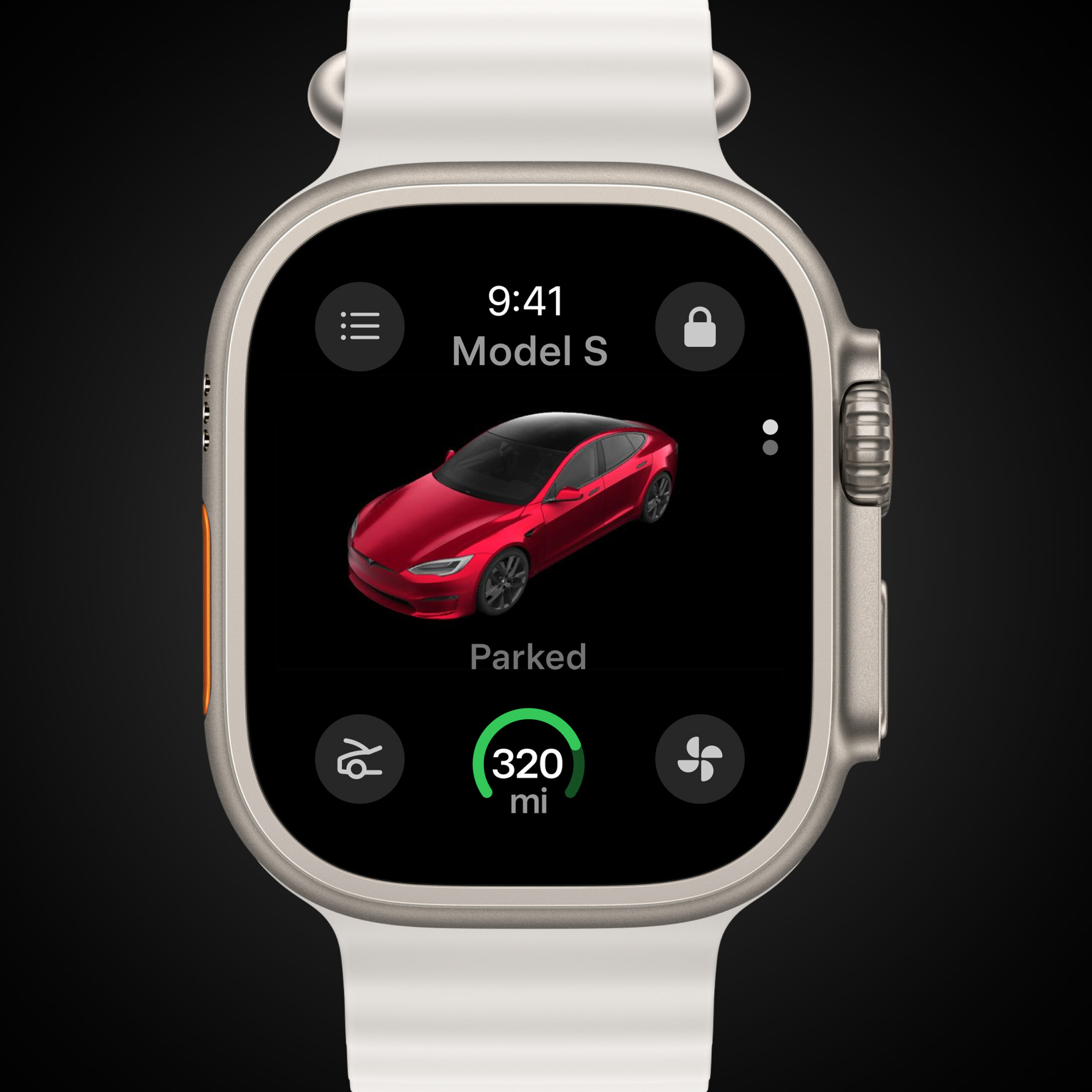 Tesla app on Apple Watch