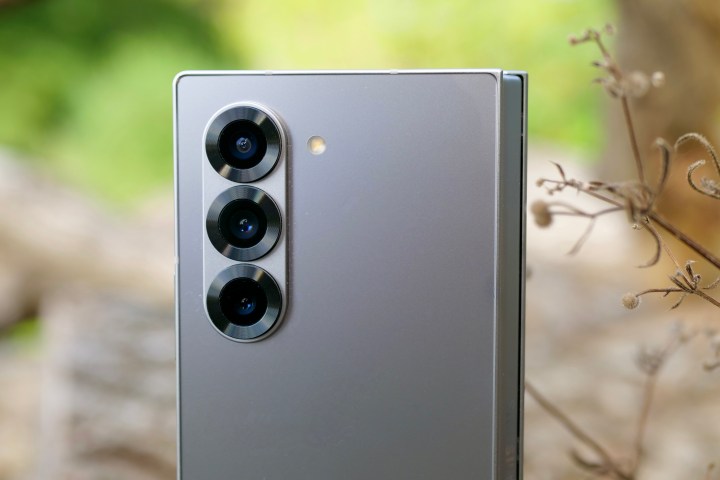 The Samsung Galaxy Z Fold 6's camera.