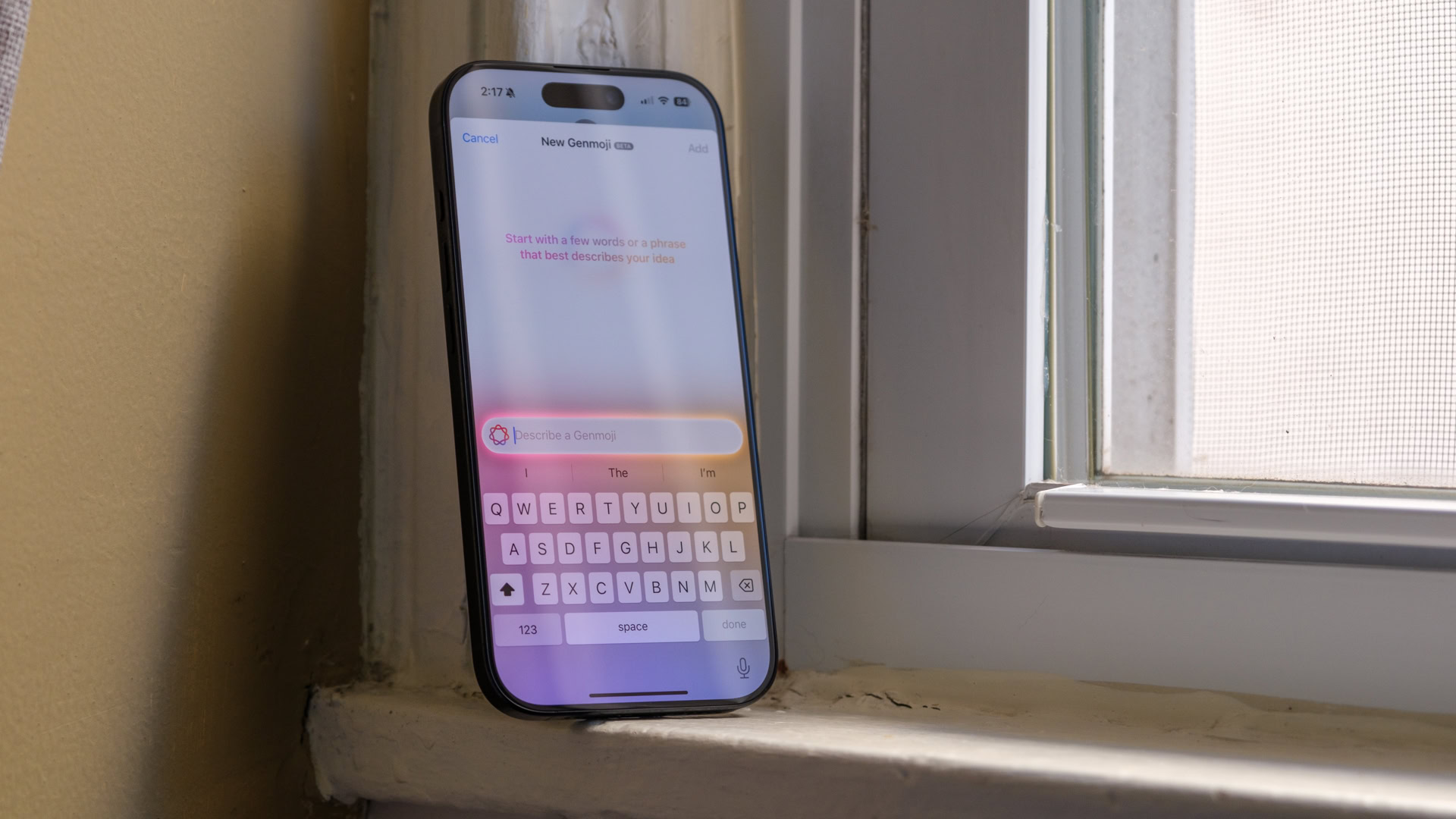 Apple genmoji keyboard