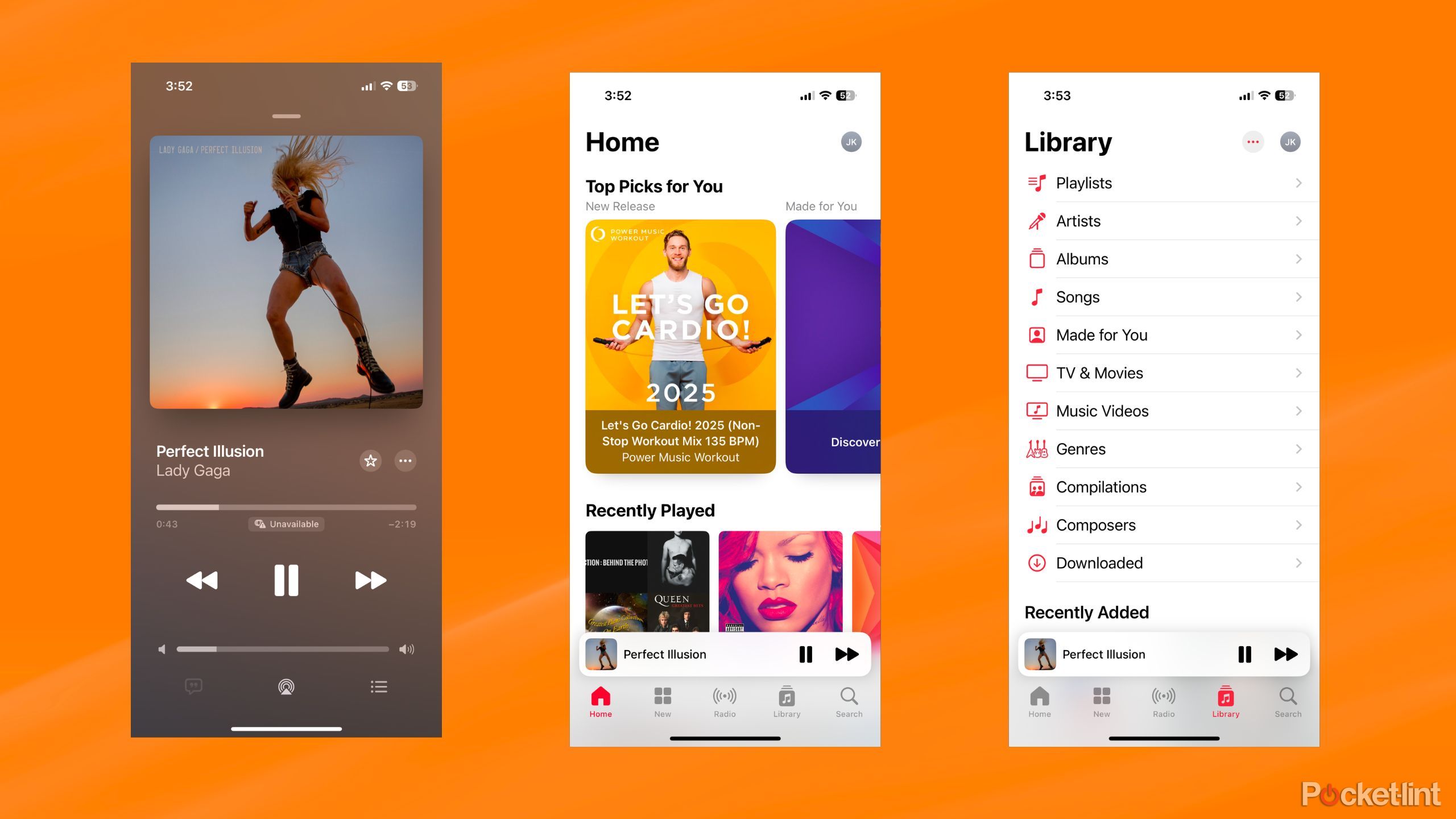 Apple Music app screenshots