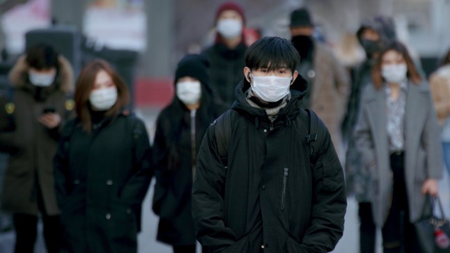 Corona Virus Flu Asia. Wearing Respiratory protection Face Masks Korea. Korean City Street Crowd Walk real. Asian Covid-19 Coronavirus Mers. Chinese People. Lockdown 2019-ncov China. Covid19.; Shutterstock ID 1736446565; purchase_order: -; job: -; client: -; other: -