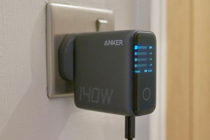 The side of the Anker 140W Wall Charger.