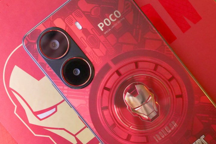 The Poco X7 Pro - Iron Man Edition's camera.