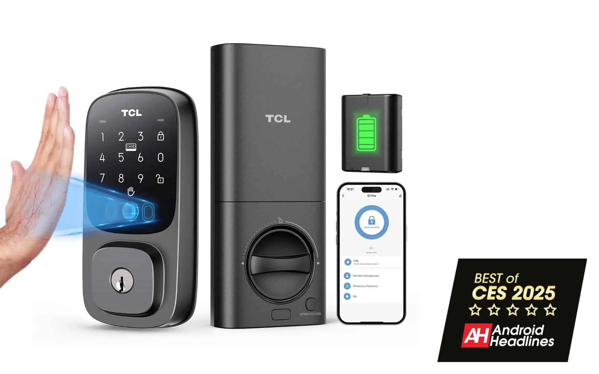 TCL Smart Lock D1 Pro AH CES 2025 award