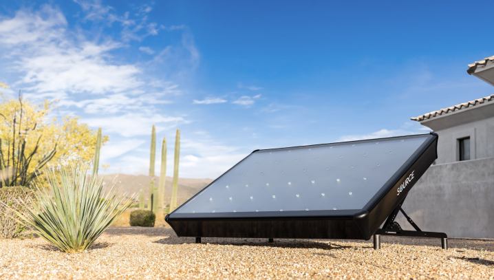 A Source hydropanel uses sunlight to pull water from the air.