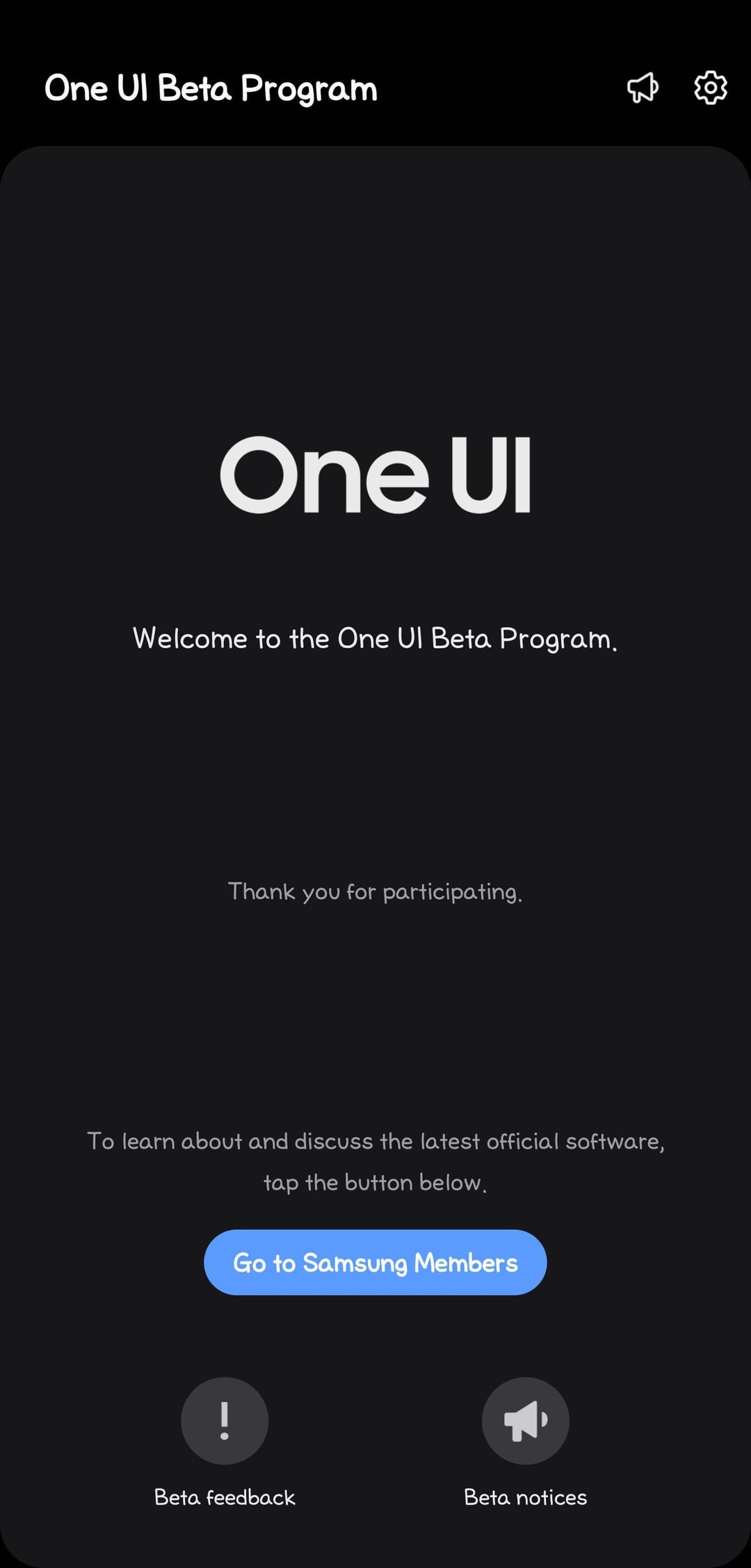 Samsung One UI 7 beta program finished notification