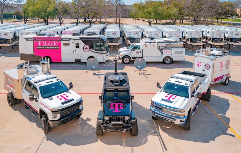 T-Mobile disaster response vehicles