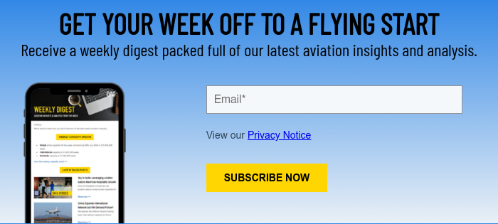 GET YOUR WEEK OFF TO A FLYING START Receive a weekly digest packed full of our latest aviation insights and analysis.