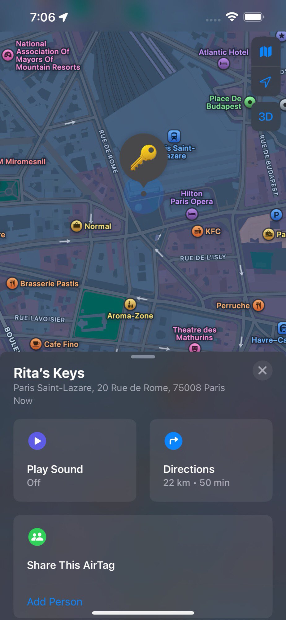 Bluetooth trackers test 3 lost in Paris Apple AirTag 2