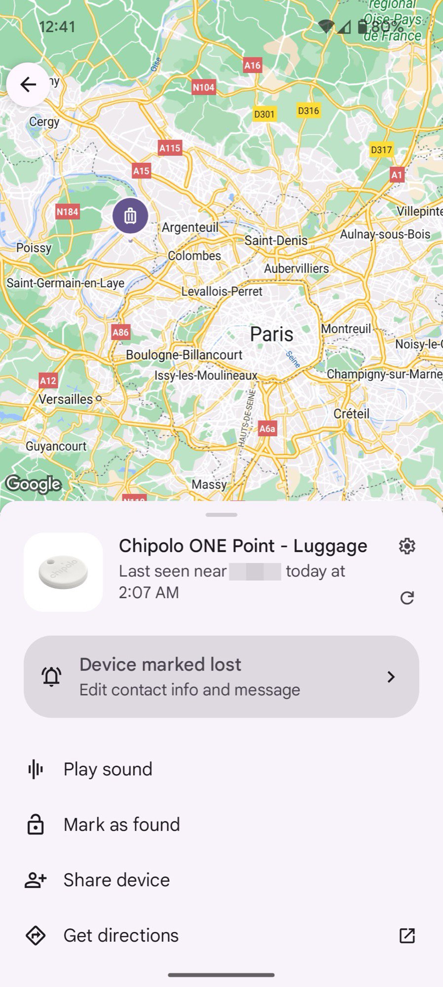 bluetooth trackers test 3 lost paris chipolo google find my device 1