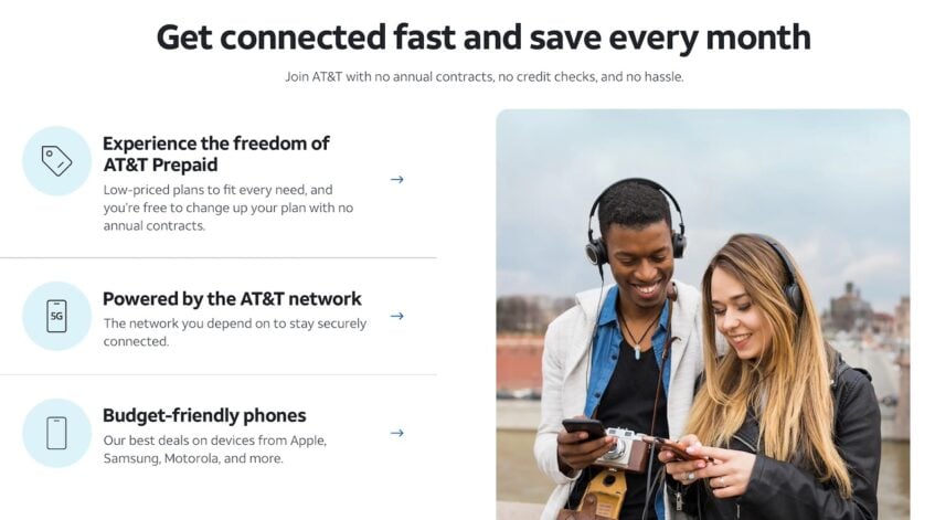 AT&T Prepaid plan information