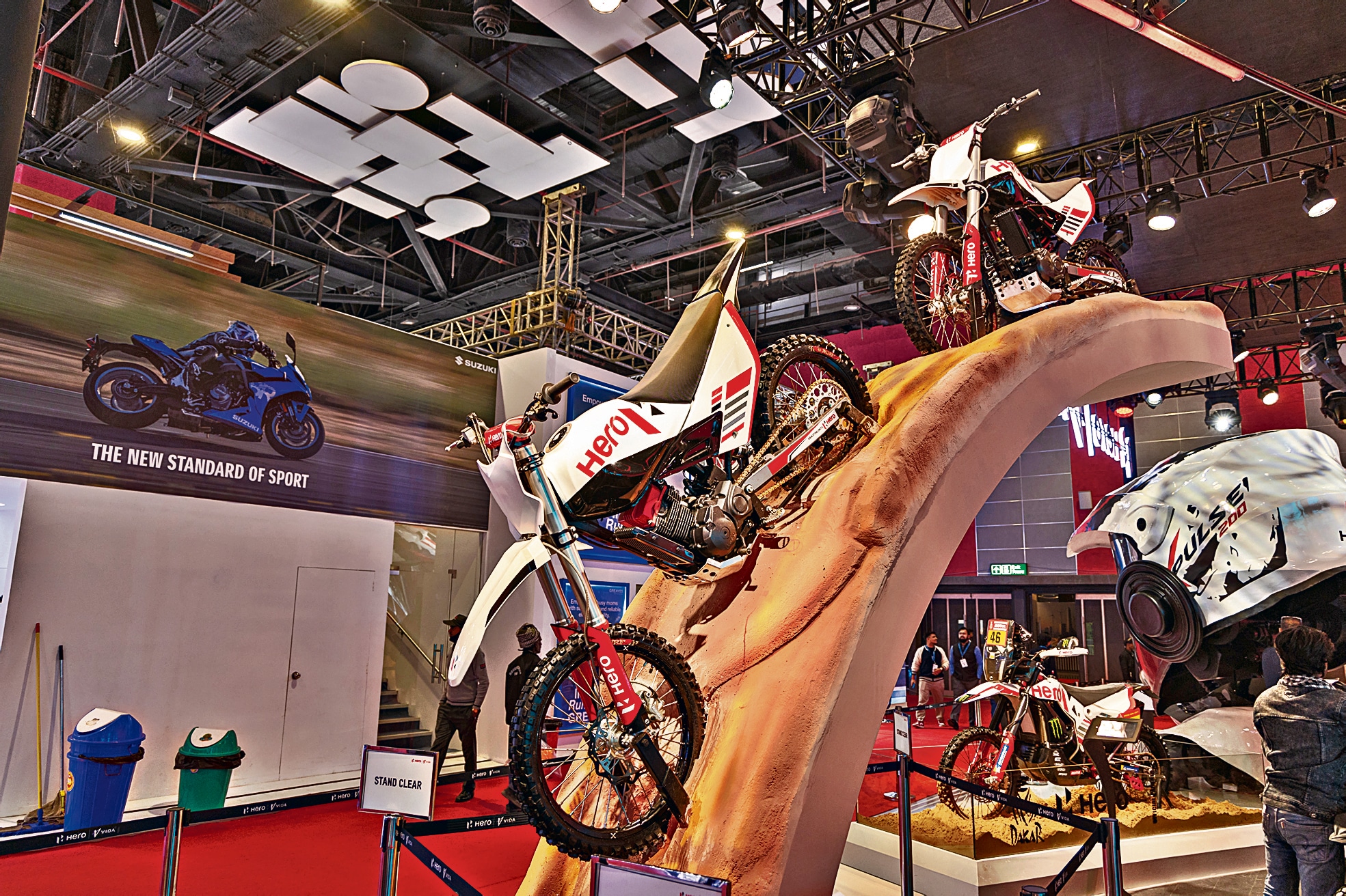 Motorcycles on display at Auto Expo 2025(Photo: Raajessh Kashyap/HT)