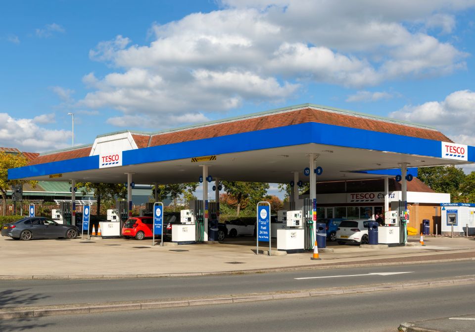 Tesco Extra fuel station.