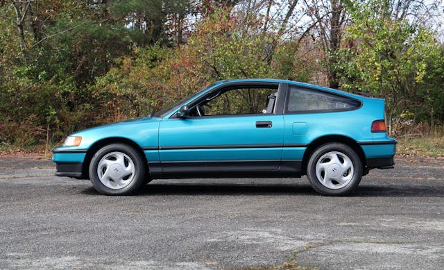 1991 honda crx si teal