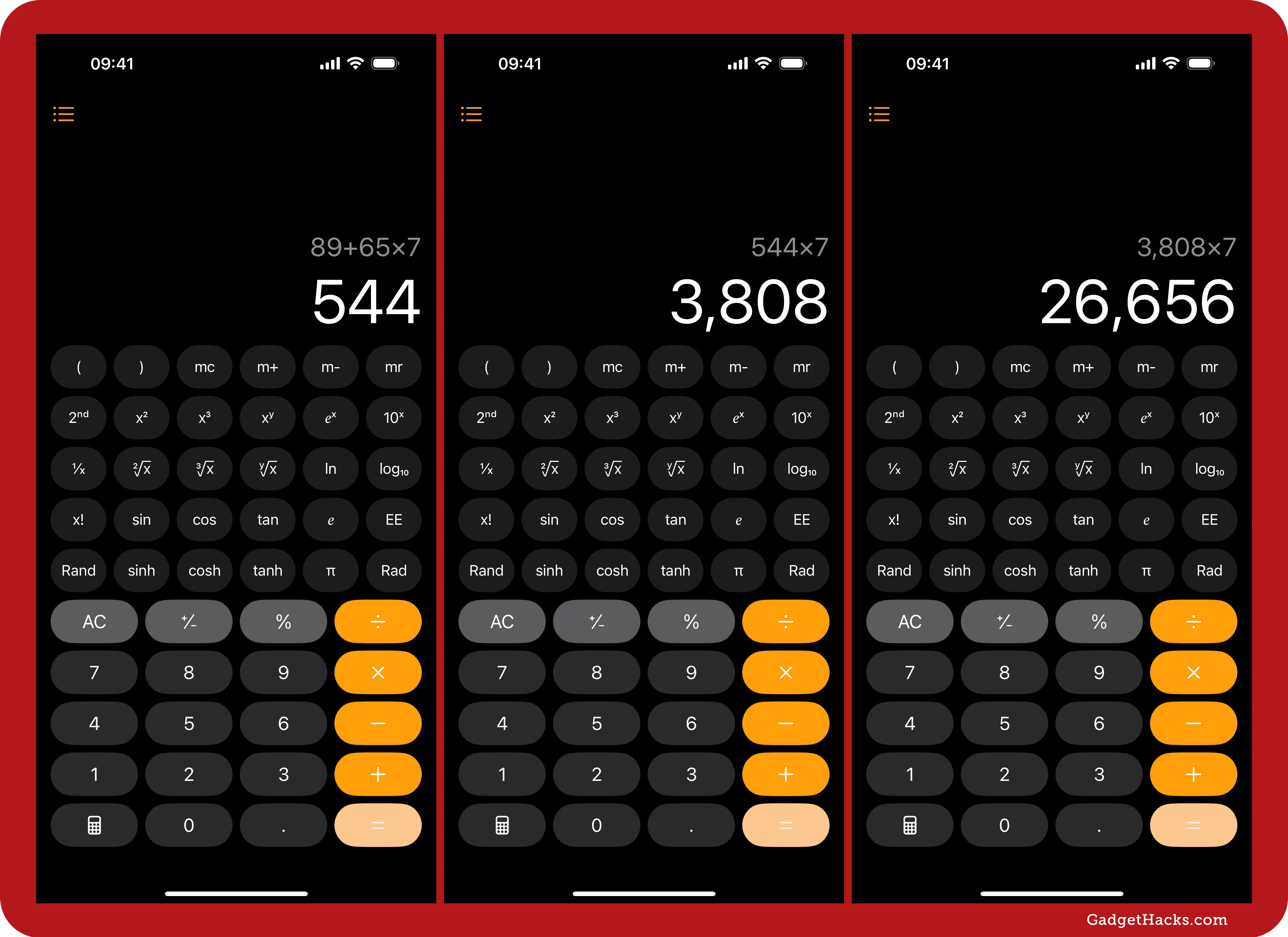 Hitting the equals sign (=) now repeats the last action in Apple's Calculator app.