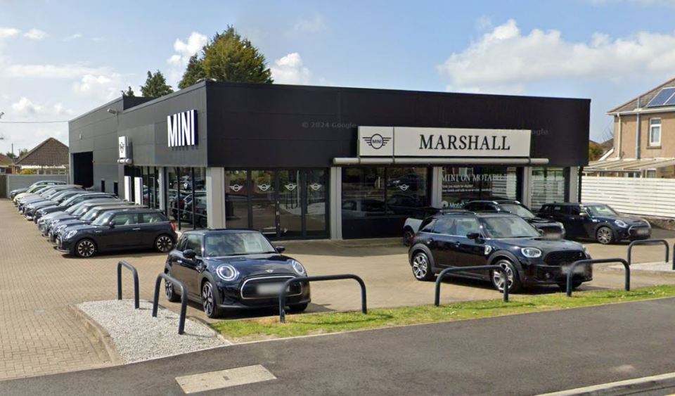 Mini Poole showroom.