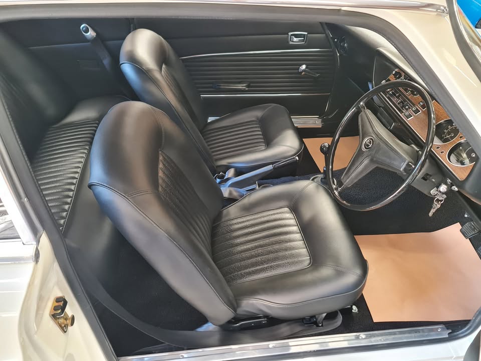 Interior of a rare Ford Capri.