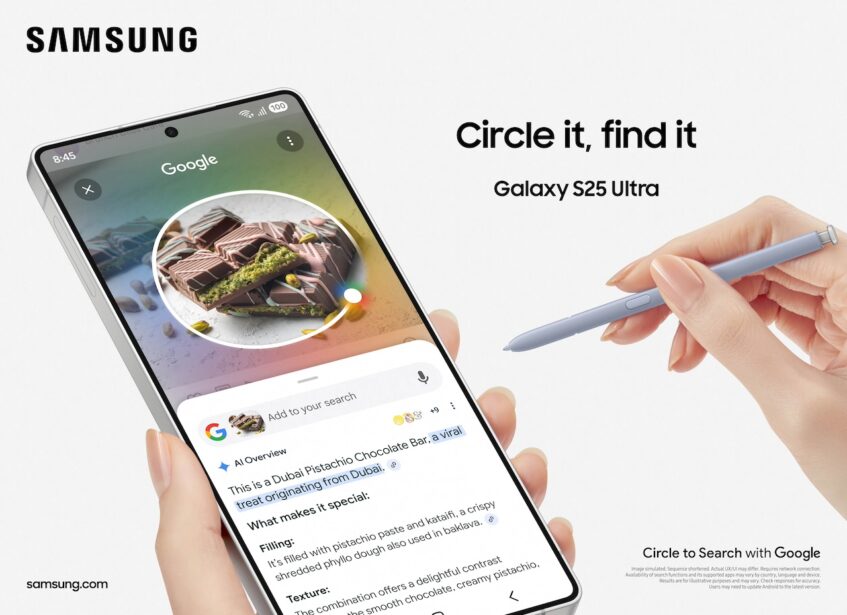 Circle to Search on Galaxy S25 Ultra advertisement