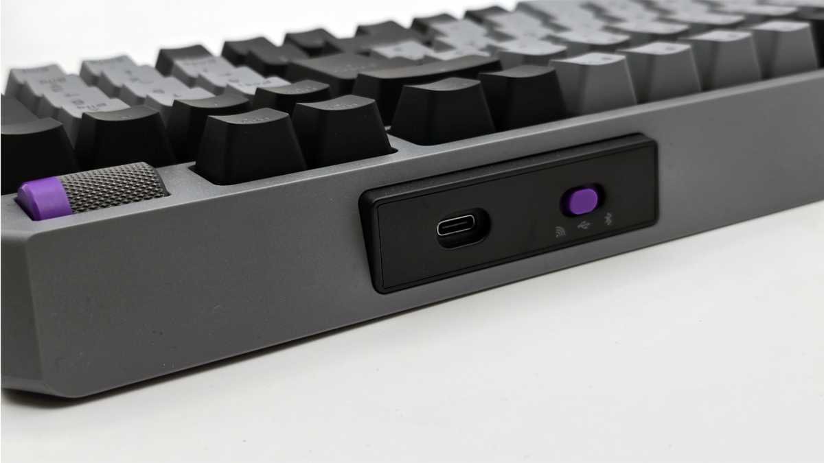 Wireless-Umschaltung und USB-C-Anschluss an der Cooler Master MK770