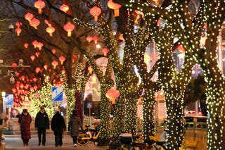 Beijing is decorated for Lunar New Year