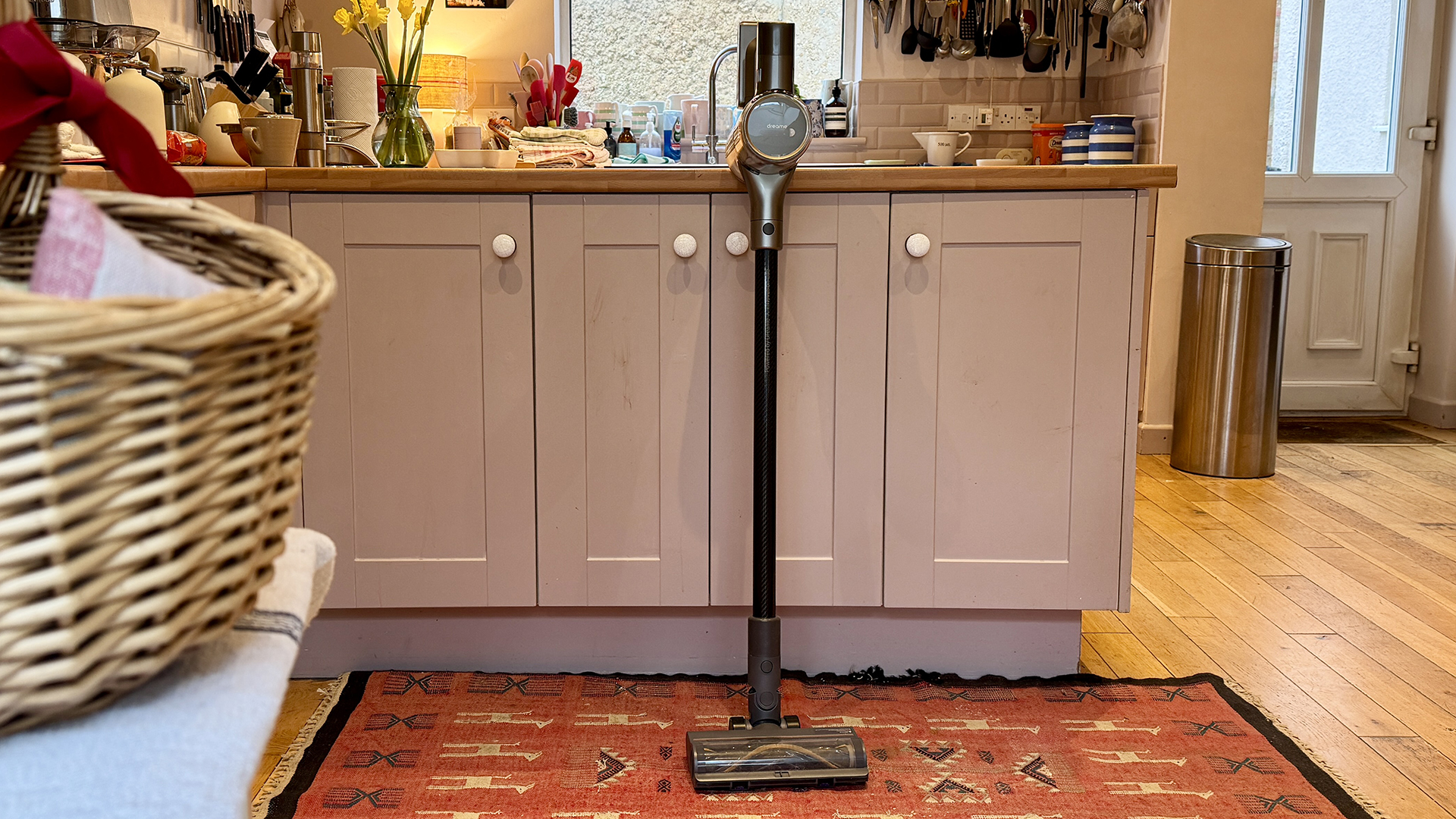 Dreame R20 cordless vacuum in reviewer's home