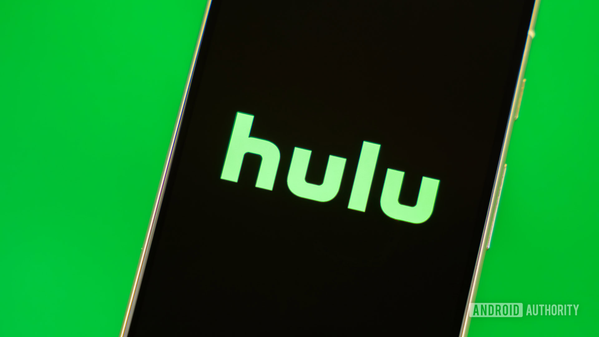 Hulu logo on smartphone stock photo (5)