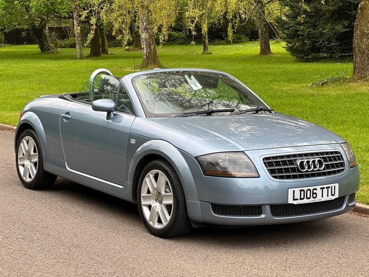 Light blue Audi TT Roadster.