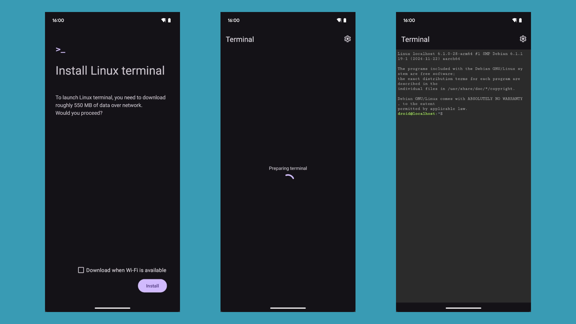 Install Linux Terminal on Android