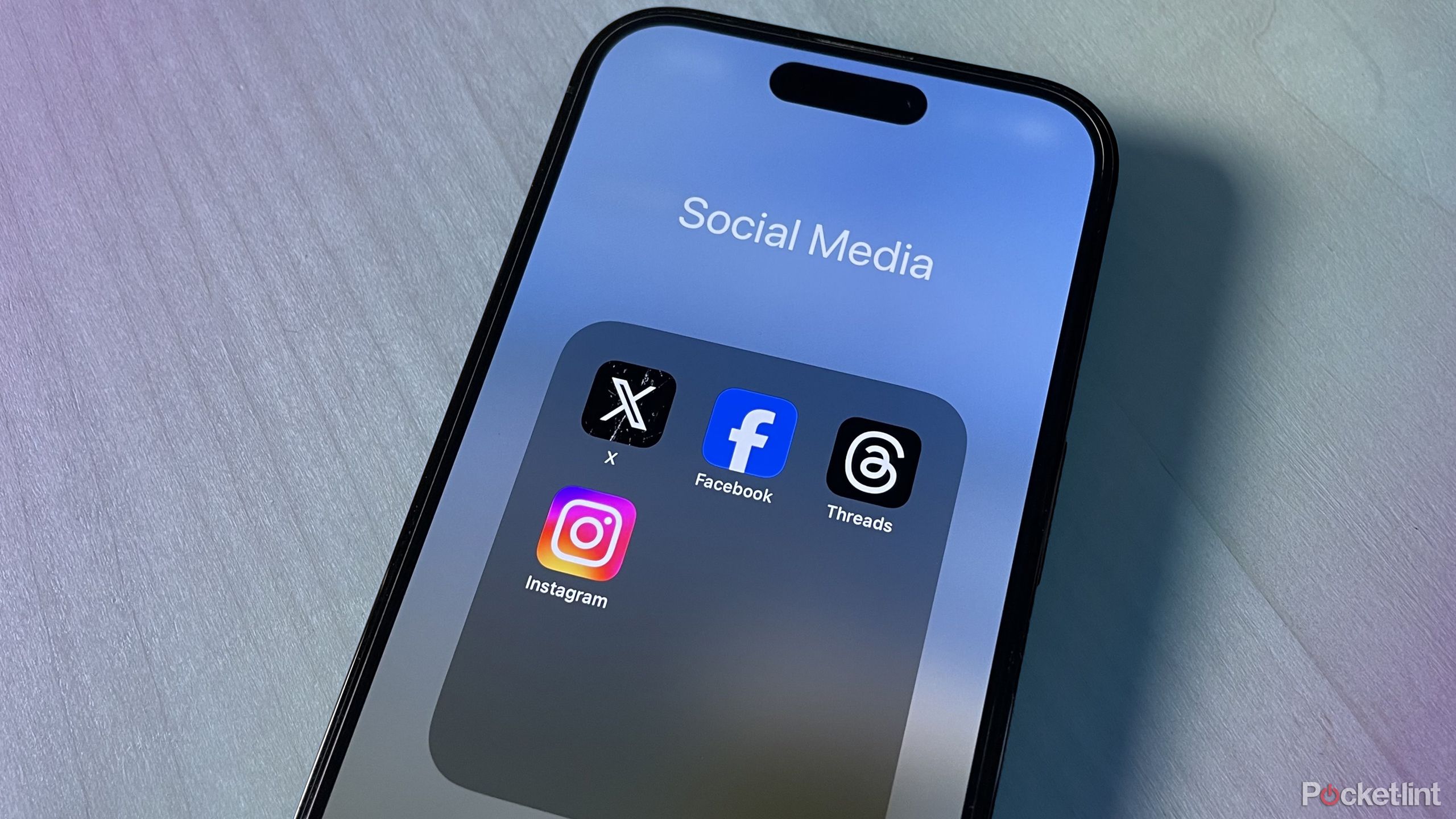 Social media apps on iPhone