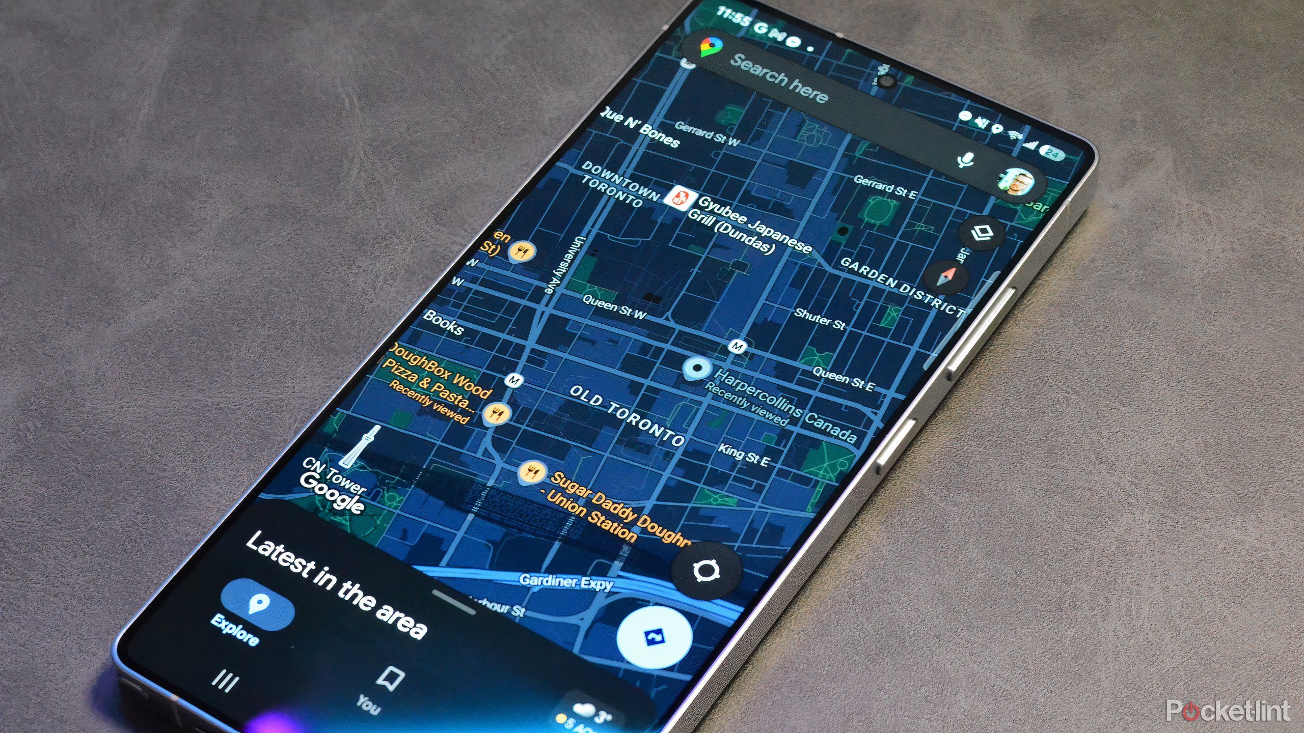 Google Maps on an Android phone. 