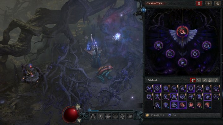 Witchcraft Powers menu in Diablo 4.