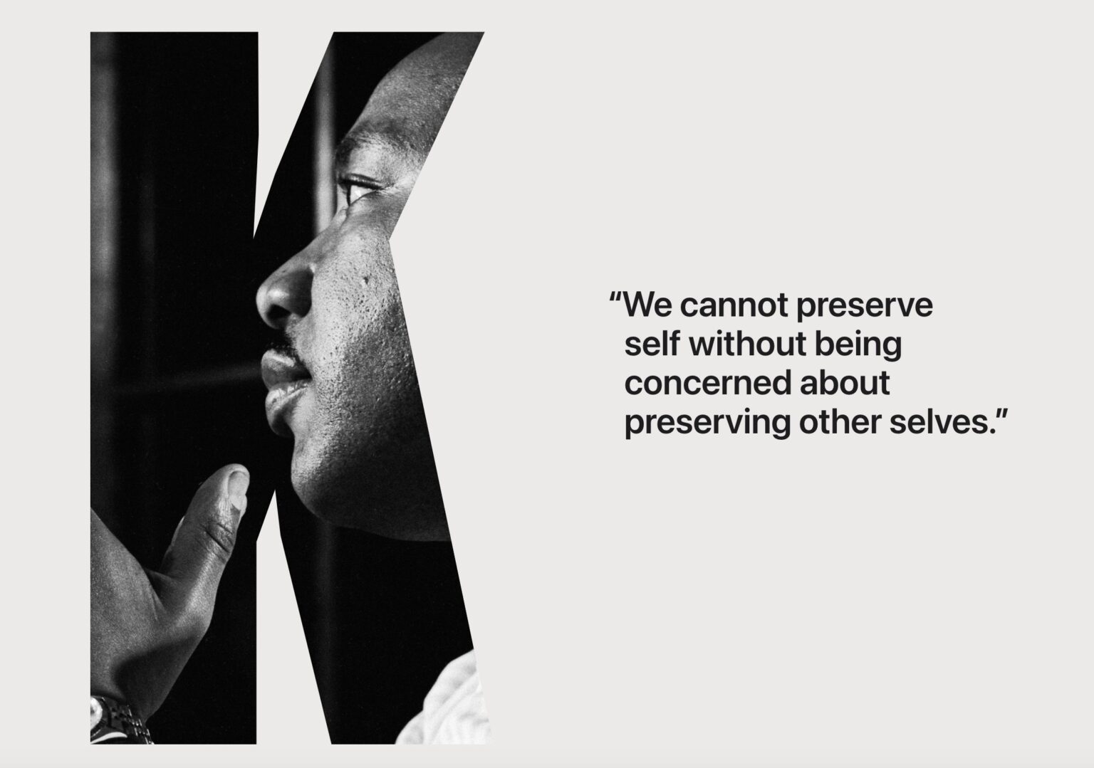 Apple MLK Day homepage takeover