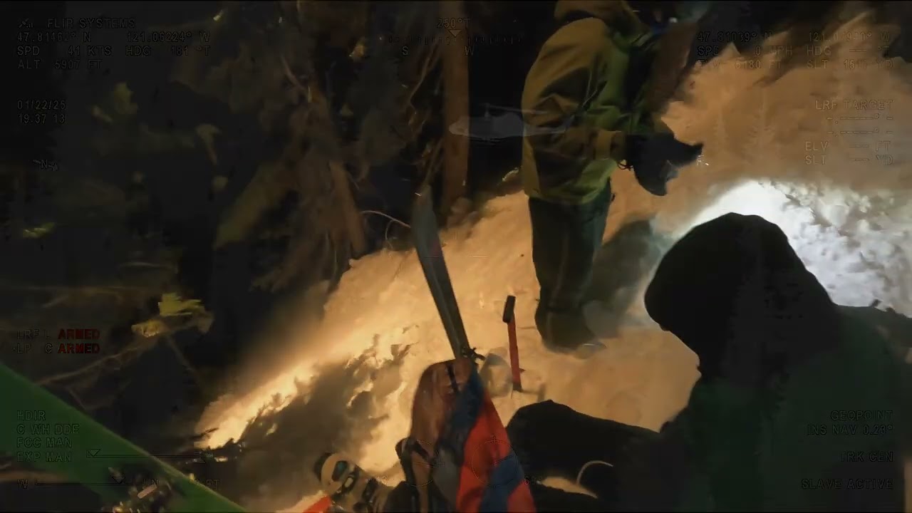 Backcountry Skiers Hoist Rescued after 1,000 Foot Fall. - YouTube