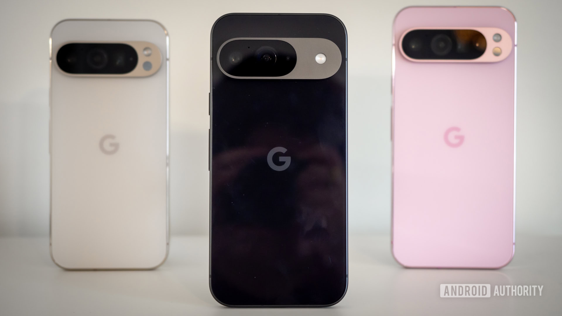 Google-Pixel-9-in-front-of-9-Pro-and-XL