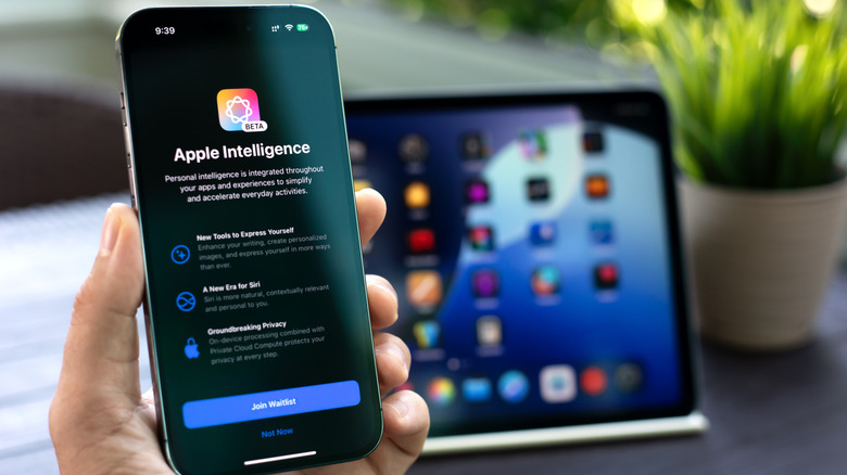 Apple Intelligence screen on an iPhone