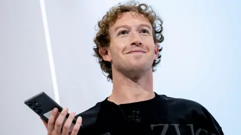 Getty Images Mark Zuckerberg, chief executive officer of Meta Platforms Inc., arrives for the Meta Connect event in Menlo Park, California, US, on Wednesday, Sept. 25, 2024