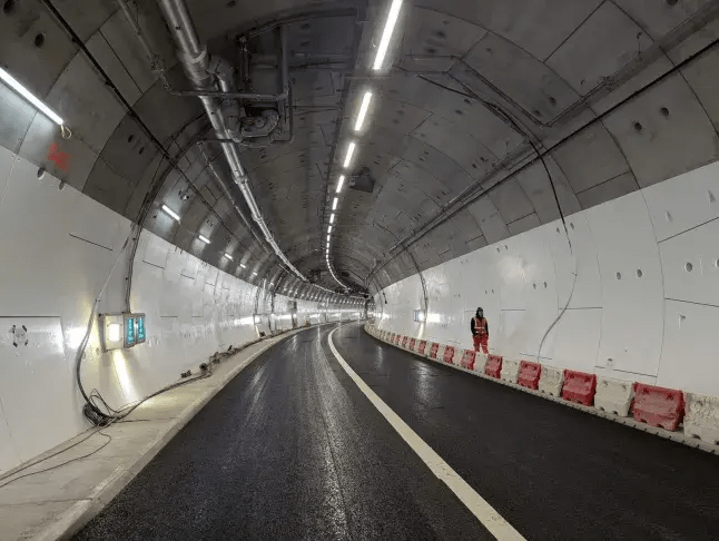 Silvertown Tunnel interior.