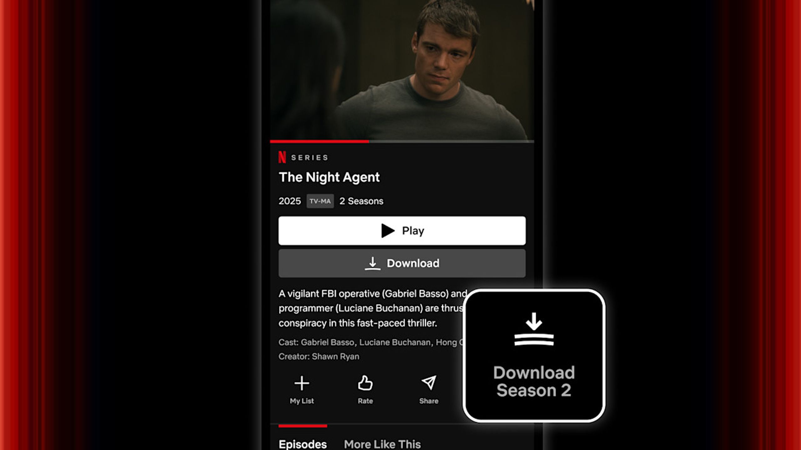 Netflix Season Download feature