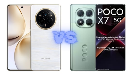 Check out the detailed specs comparison between Realme 14 Pro and Poco X7.(Realme/ Poco)