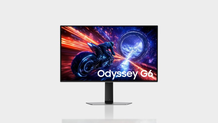 The Samsung Odyssey OLED G6 monitor.